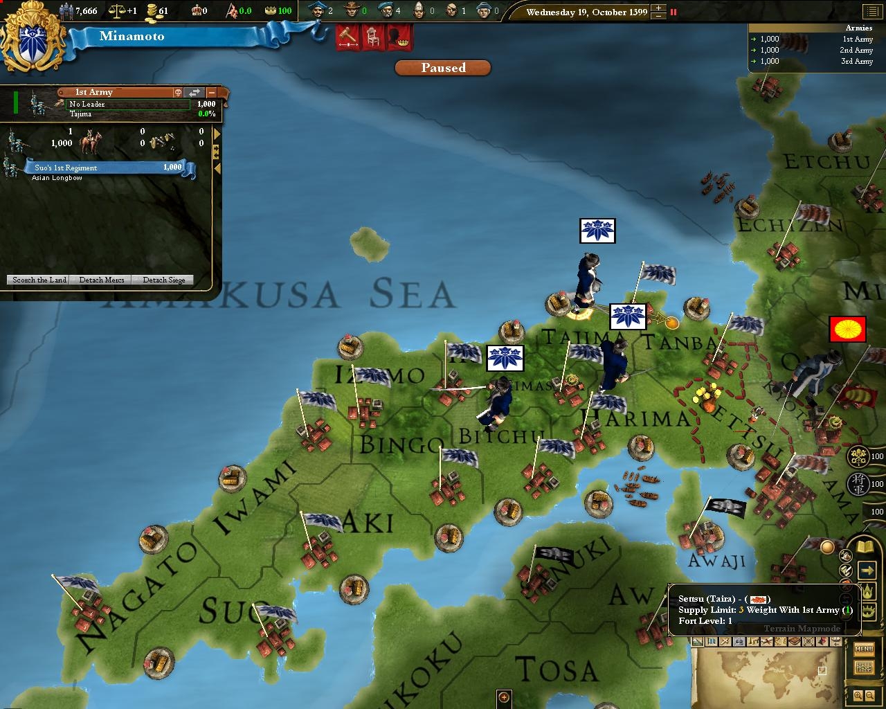 Скриншот из игры Europa Universalis 3: Divine Wind под номером 6