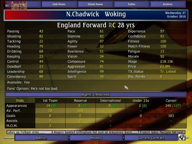 Скриншот из игры Alex Ferguson