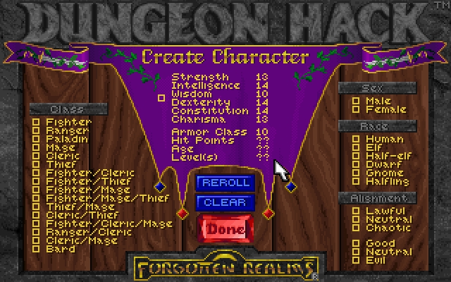 Скриншот из игры Dungeon Hack под номером 1