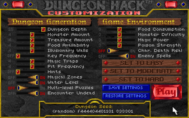 Скриншот из игры Dungeon Hack под номером 2