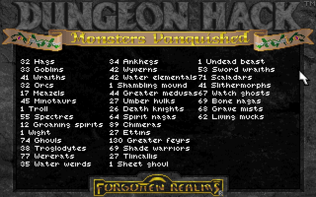 Скриншот из игры Dungeon Hack под номером 3