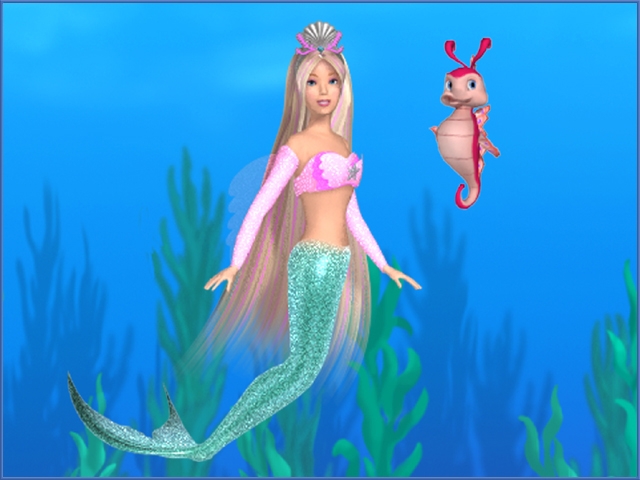 Скриншот из игры Barbie Mermaid Adventure под номером 2