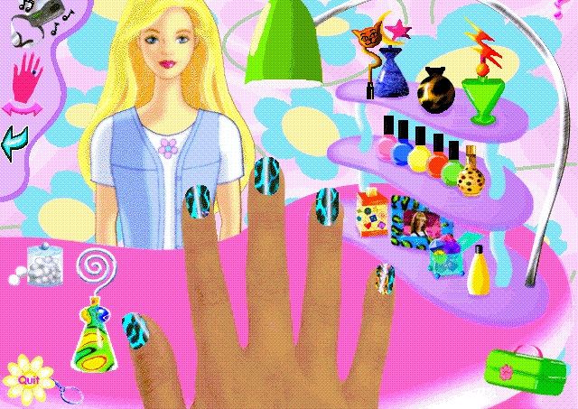 Скриншот из игры Barbie Nail Designer под номером 2