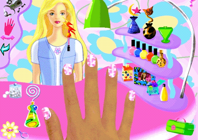 Скриншот из игры Barbie Nail Designer под номером 3