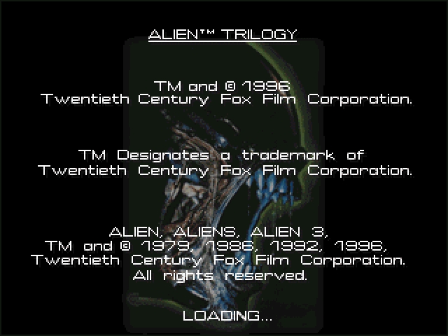 Скриншот из игры Alien Trilogy под номером 1