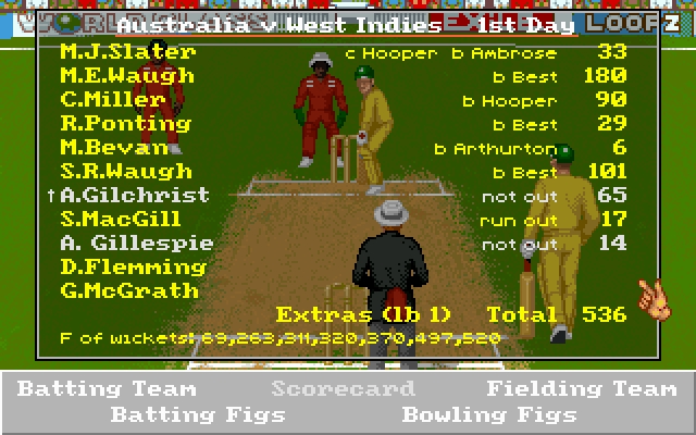Скриншот из игры Allan Border
