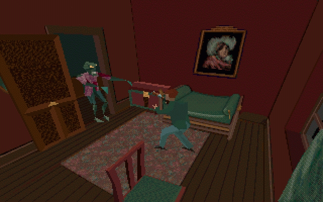 Скриншот из игры Alone in the Dark (1992) под номером 9