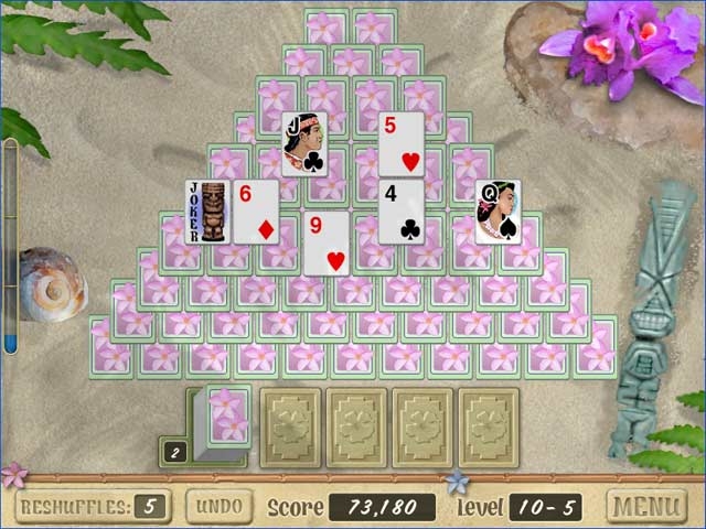 Скриншот из игры Aloha Solitaire под номером 2