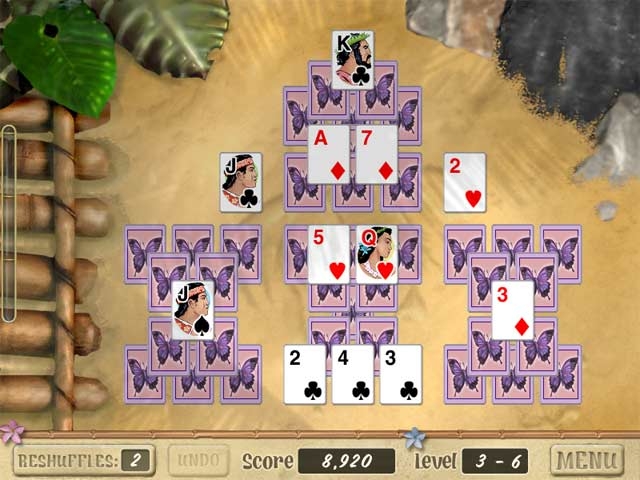 Скриншот из игры Aloha Solitaire под номером 3