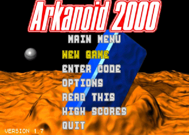 Скриншот из игры Arkanoid 2000 под номером 3