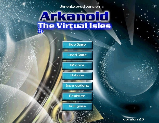 Скриншот из игры Arkanoid: The Virtual Isles под номером 2