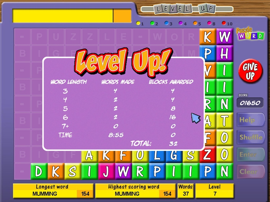 Скриншот из игры Triple Word Play под номером 14
