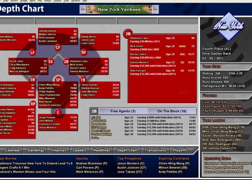 Скриншот из игры Baseball Mogul 2010 под номером 5