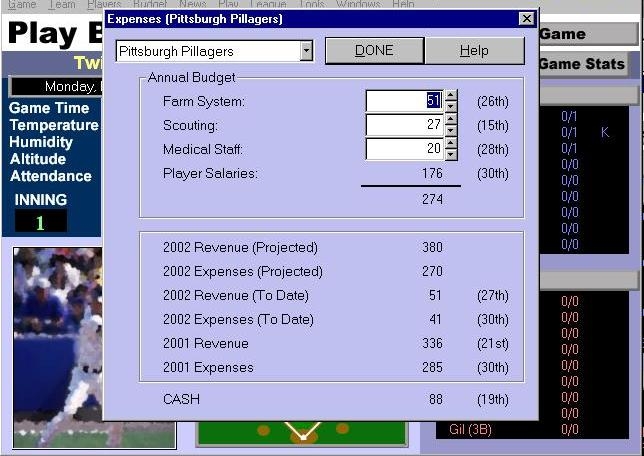 Скриншот из игры Baseball Mogul 2003 под номером 6