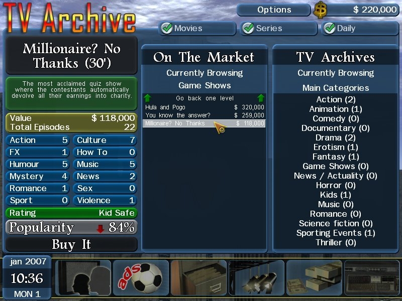 Скриншот из игры TV Station Manager под номером 4