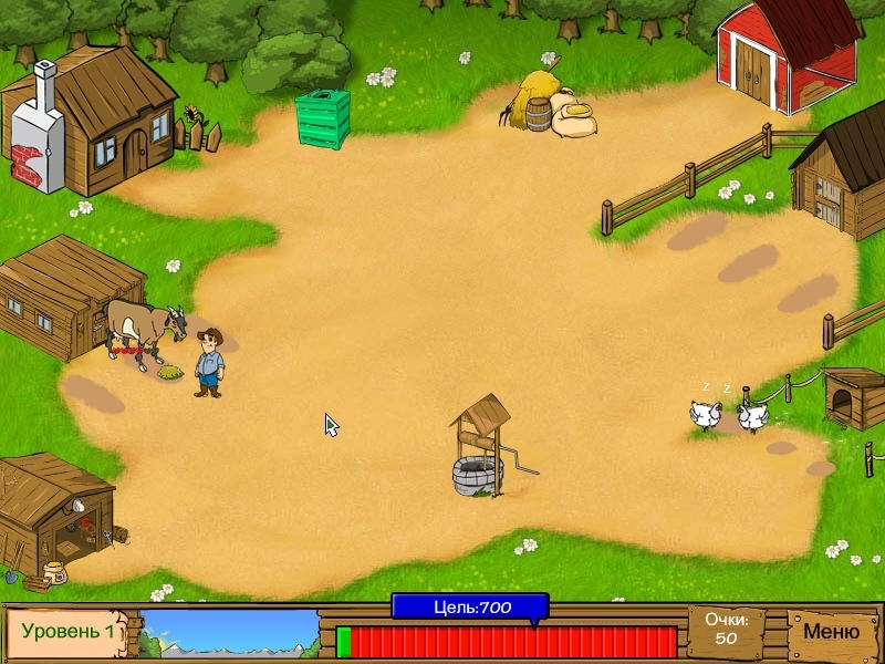 Скриншот из игры TurboGames. Молочная ферма под номером 1