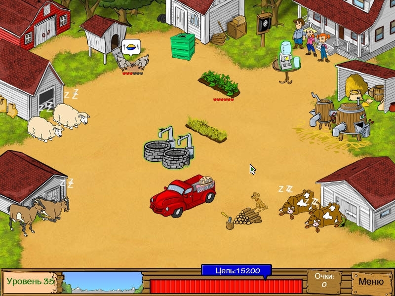 Скриншот из игры TurboGames. Молочная ферма под номером 3