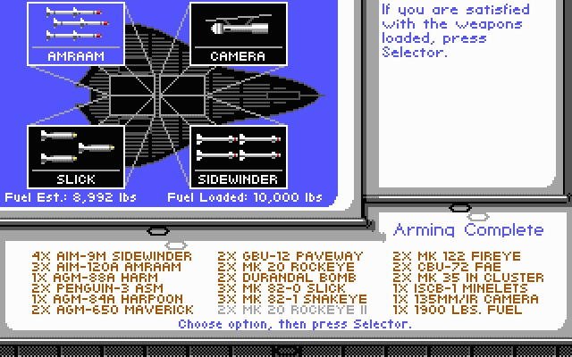 Скриншот из игры F-19 Stealth Fighter под номером 3