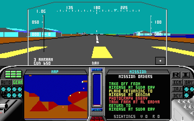 Скриншот из игры F-19 Stealth Fighter под номером 4