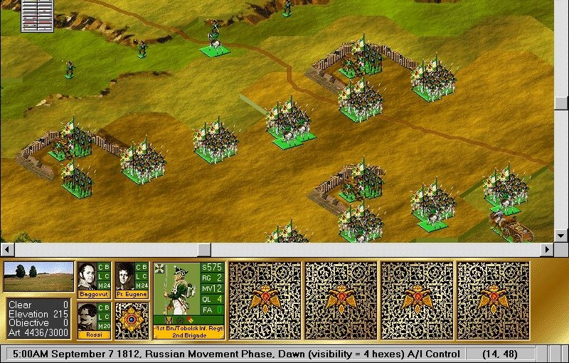 Скриншот из игры Battleground 6: Napoleon in Russia под номером 1