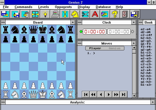 Скриншот из игры Mephisto Chess Genius 2 под номером 1