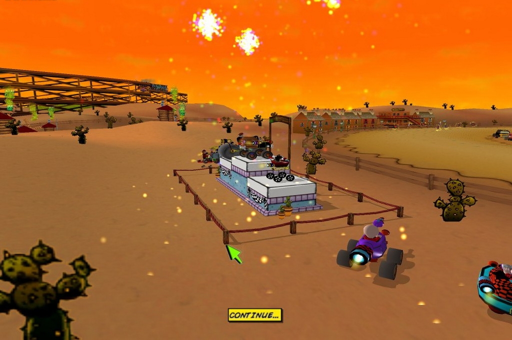 Скриншот из игры Beanotown Racing под номером 1