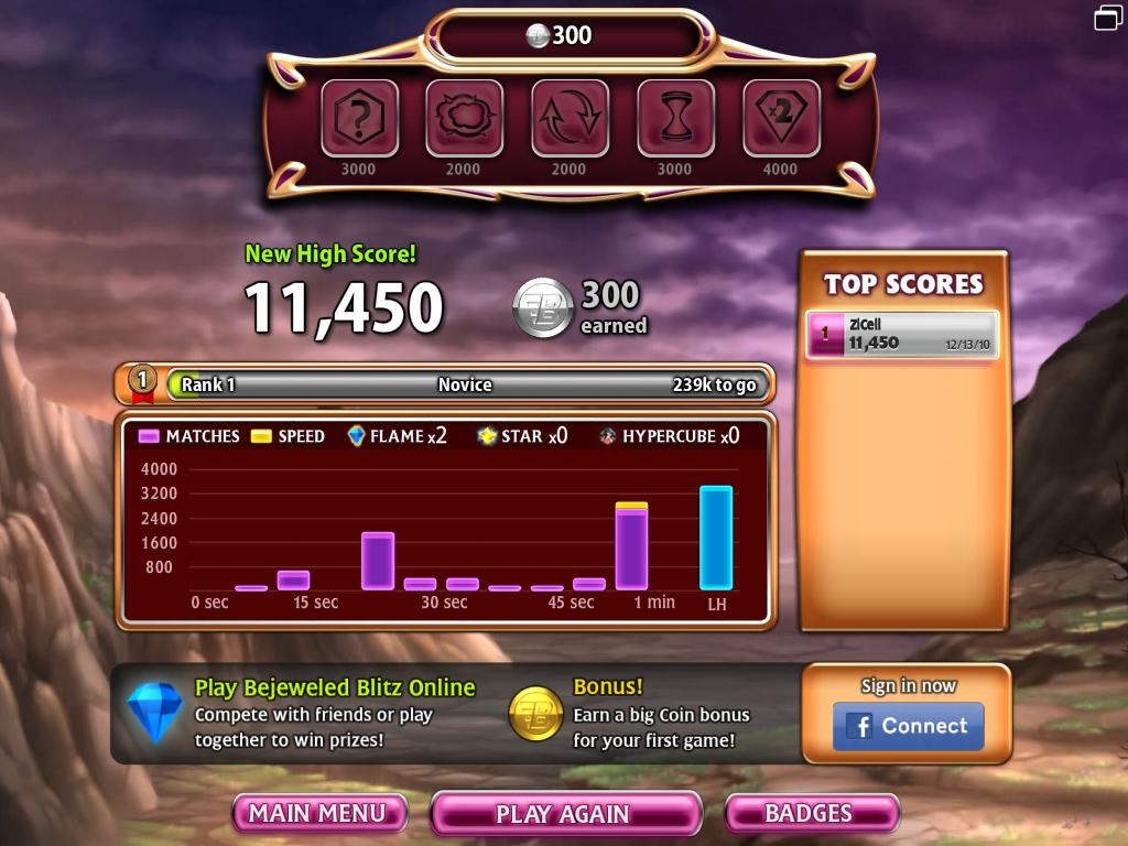 Скриншот из игры Bejeweled Blitz под номером 17