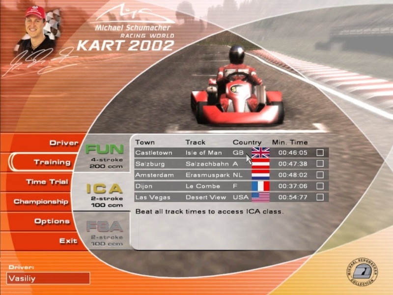 Скриншот из игры Michael Schumacher Racing World Kart 2002 под номером 6