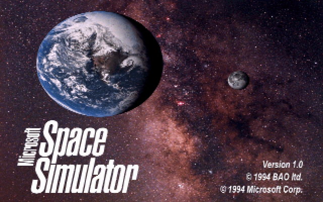 Скриншот из игры Microsoft Space Simulator под номером 1