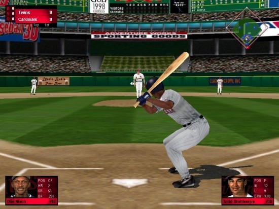 Скриншот из игры Microsoft Baseball 3D 1998 под номером 1