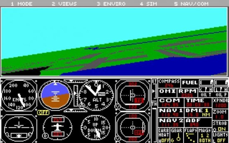 Скриншот из игры Microsoft Flight Simulator 3.0 под номером 2