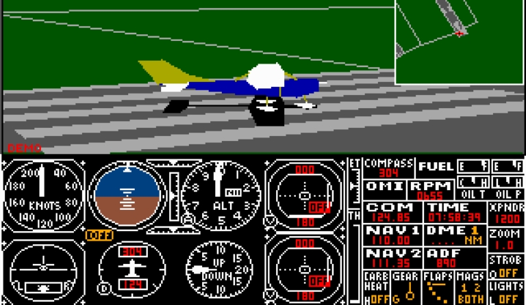 Скриншот из игры Microsoft Flight Simulator 3.0 под номером 4