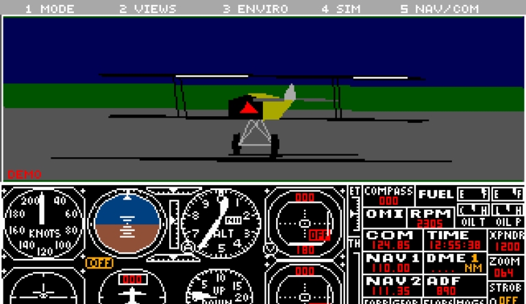 Скриншот из игры Microsoft Flight Simulator 3.0 под номером 6