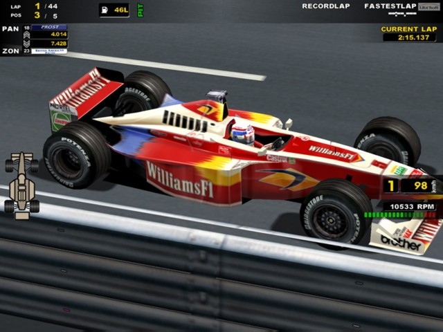 Скриншот из игры F1 Racing Simulation под номером 15