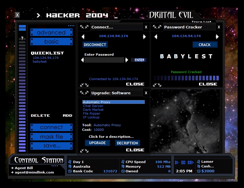 Скриншот из игры Mindlink Hacker 2004: Digital Evil под номером 4