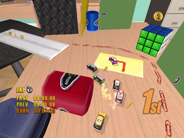 Скриншот из игры Mini Desktop Racing под номером 2