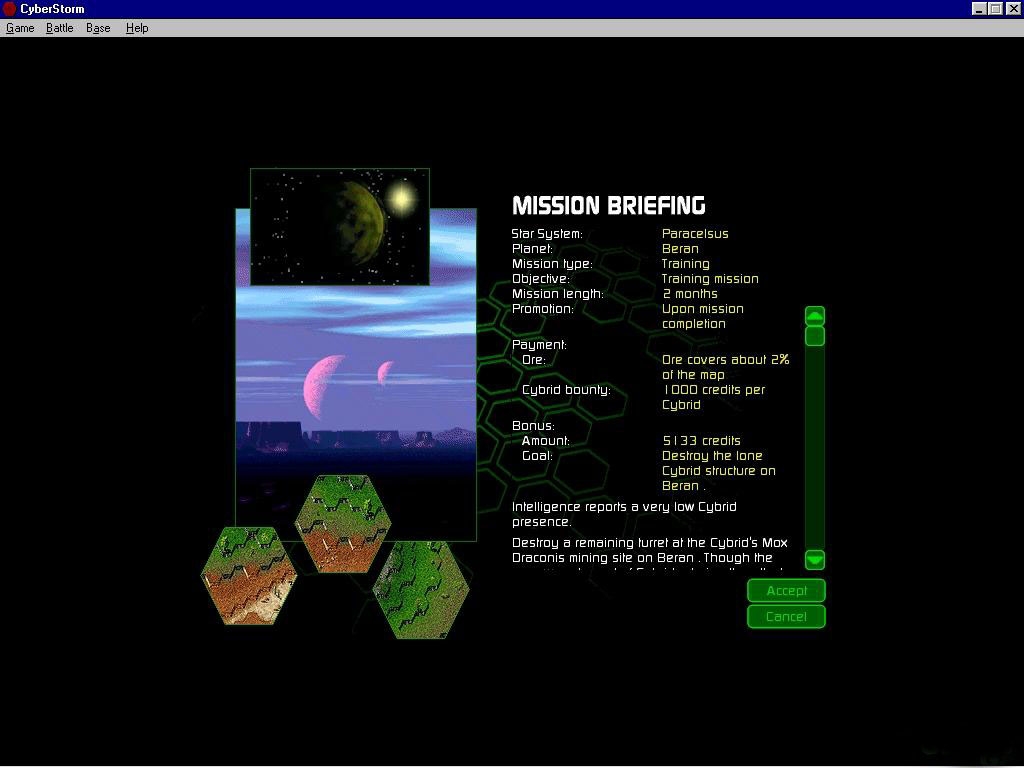 Скриншот из игры MissionForce: CyberStorm под номером 4