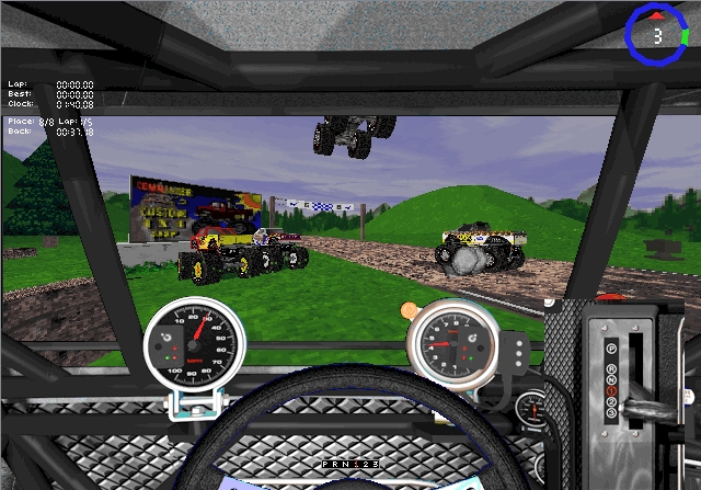 Скриншот из игры Monster Truck Madness под номером 3