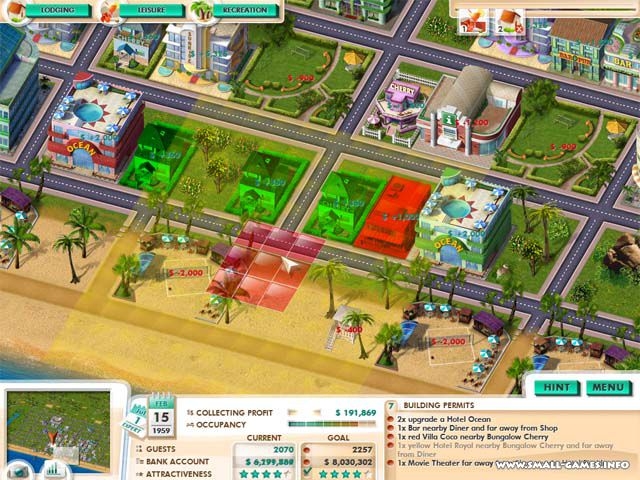 Скриншот из игры Build It! Miami Beach Resort под номером 5