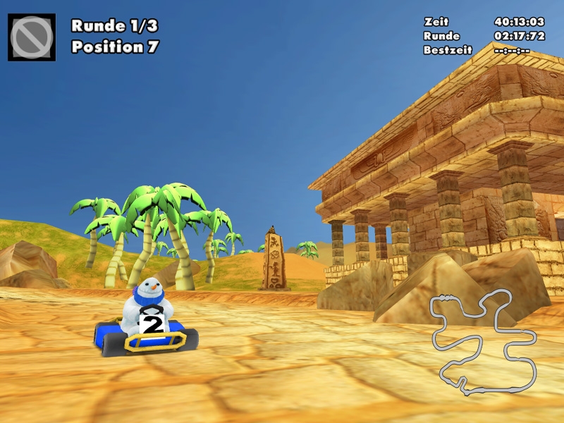 Скриншот из игры Moorhuhn Kart 2 под номером 11