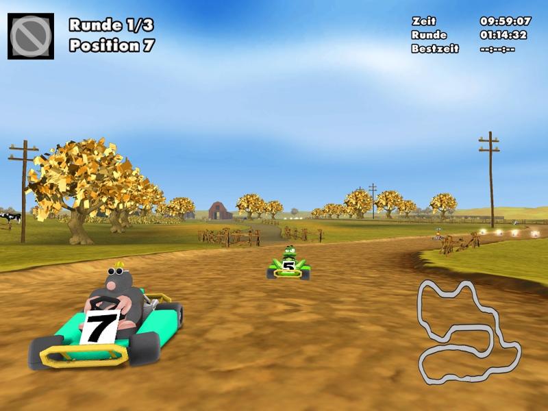 Скриншот из игры Moorhuhn Kart 2 под номером 15