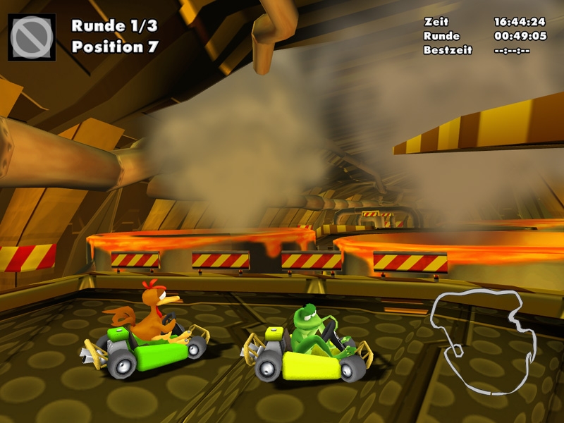 Скриншот из игры Moorhuhn Kart 2 под номером 17