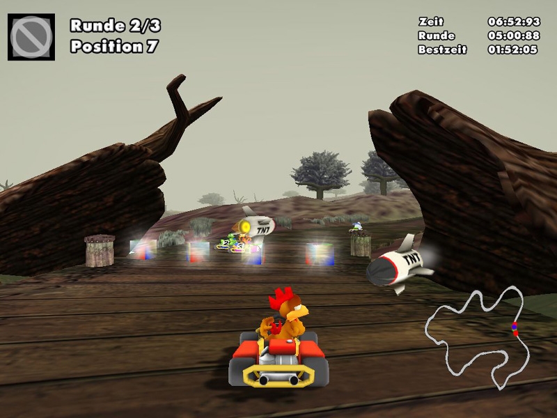 Скриншот из игры Moorhuhn Kart 2 под номером 18