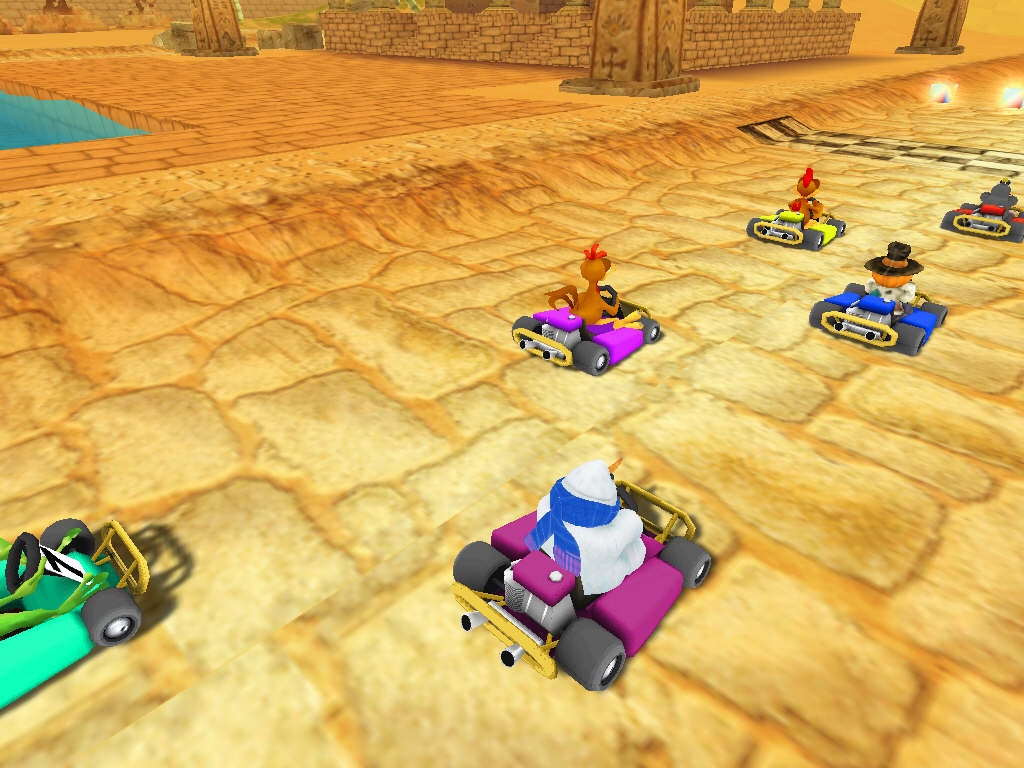 Скриншот из игры Moorhuhn Kart 2 под номером 4