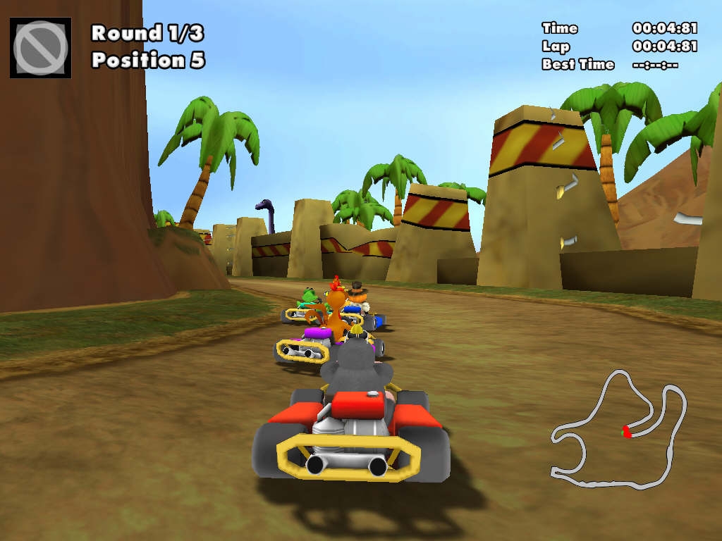 Скриншот из игры Moorhuhn Kart 2 под номером 6