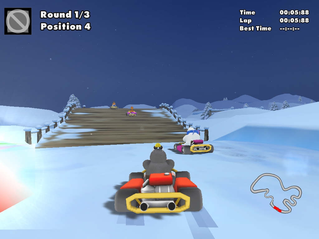 Скриншот из игры Moorhuhn Kart 2 под номером 7