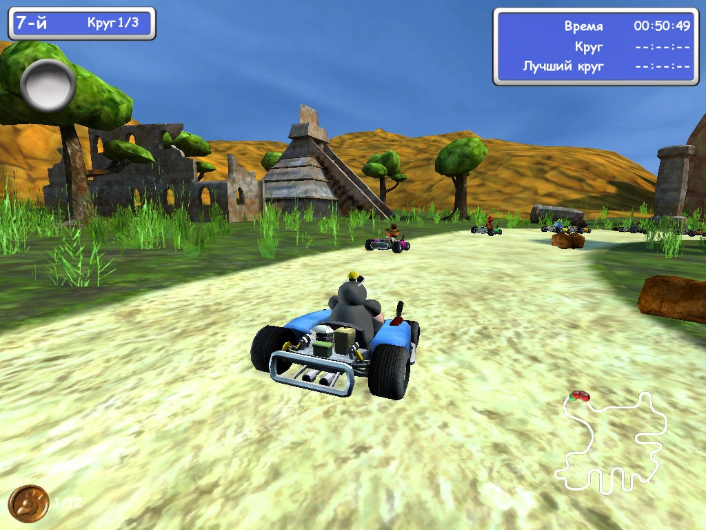 Скриншот из игры Moorhuhn Kart Thunder под номером 10