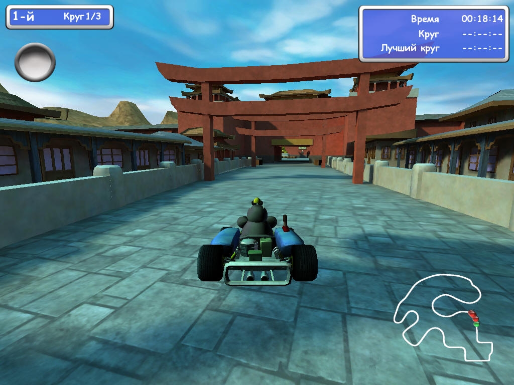 Скриншот из игры Moorhuhn Kart Thunder под номером 12