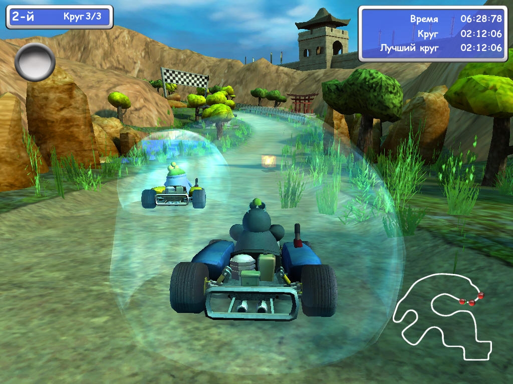 Скриншот из игры Moorhuhn Kart Thunder под номером 14