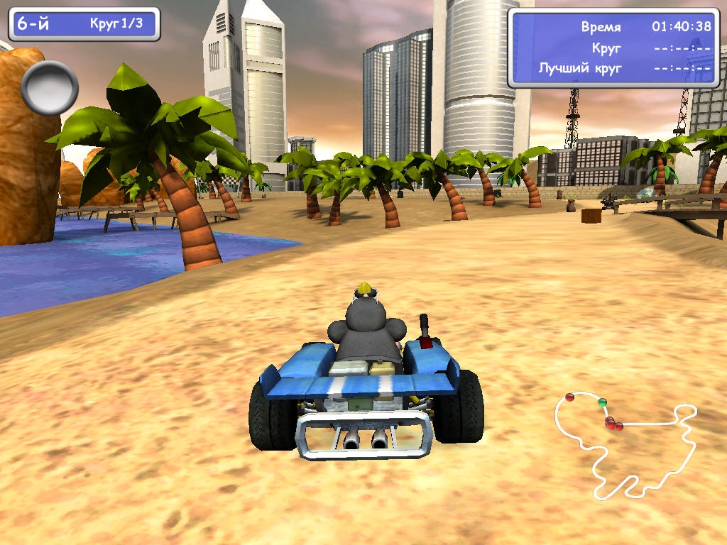 Скриншот из игры Moorhuhn Kart Thunder под номером 18
